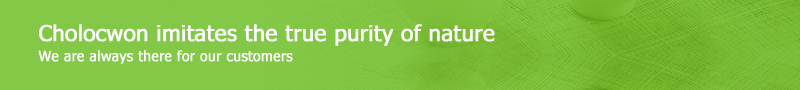 Cholocwon imitates the true purity of nature We are always there for our customers